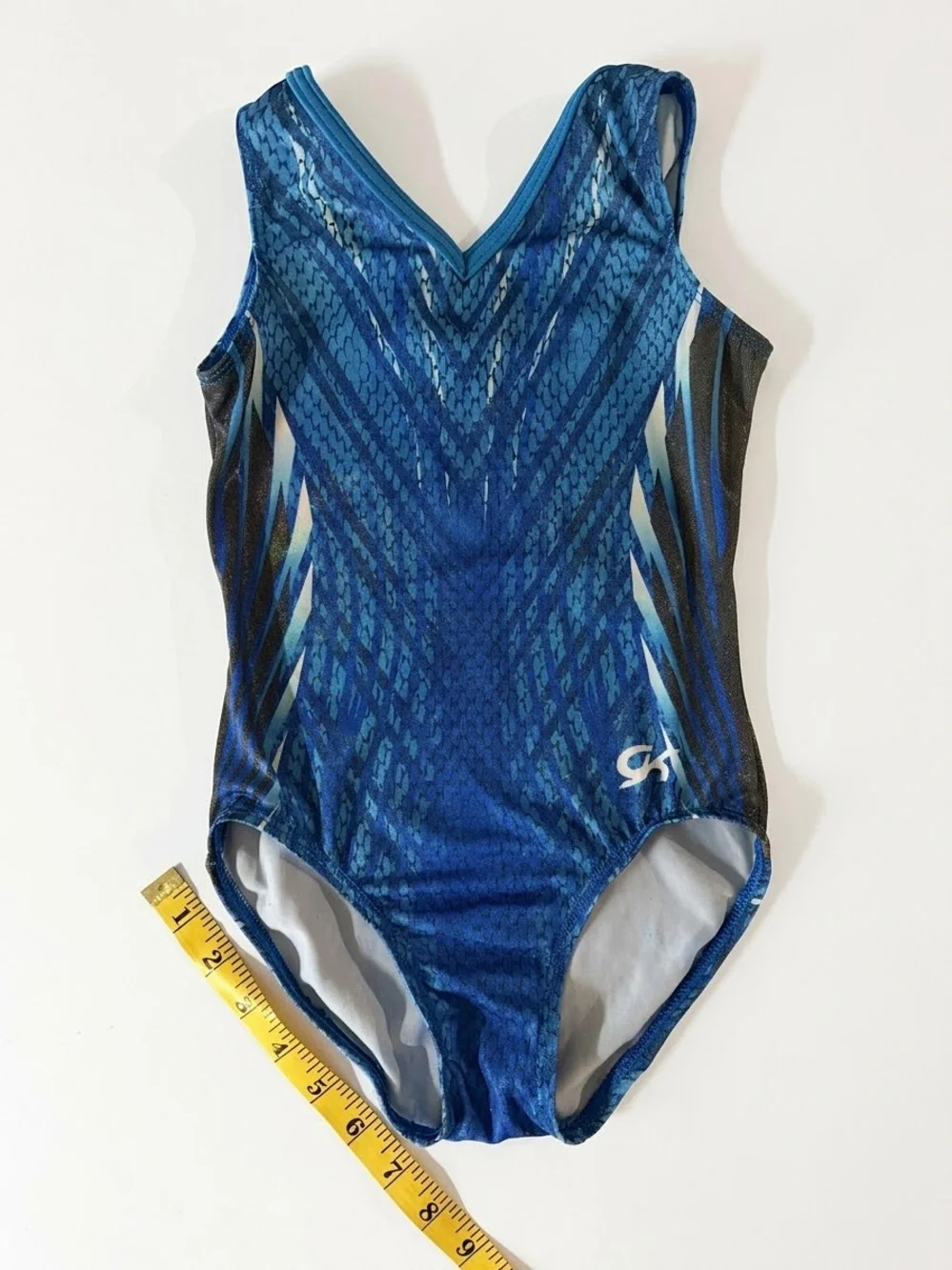 GK Blue Patterned Girls One-Piece Swimsuit